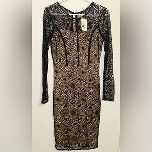 Forever 21 Elegant Black Lace Dress NWT